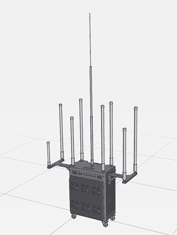 High Security Military Signal Jammer 20MHz To 6GHz Frequency